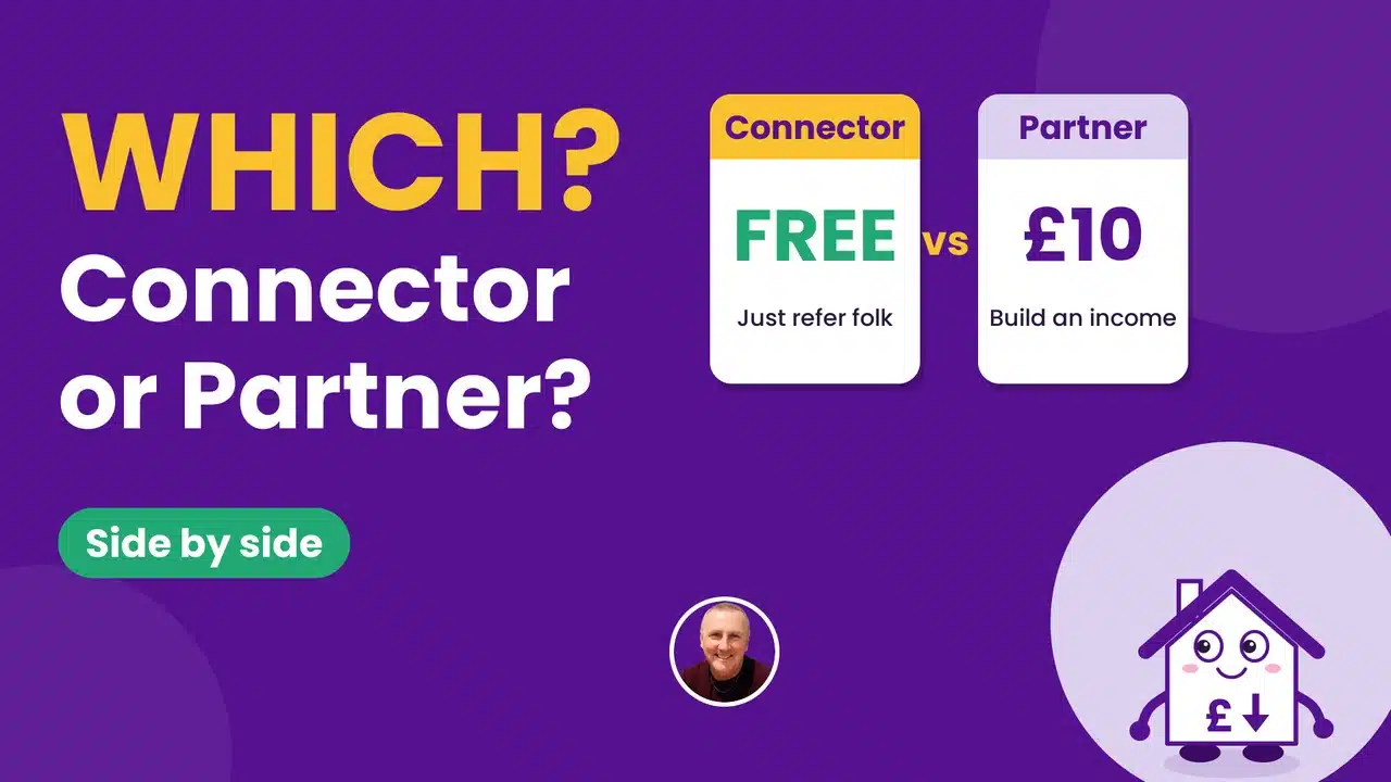 UW Connector vs UW Partner compared side by side: Connector free, Partner £10